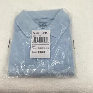 The Children's Place Boy's Baby Blue (Brook) Polo Size 3T ***NEW***